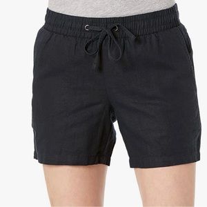 Amazon Essentials Size 6x Black Linen Blend Shorts